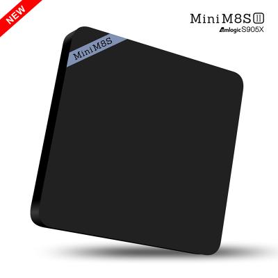 China Newest 4K Amlogic S905X Quad Core 64bit Fast Speed ​​Android 6.0 Marshmallow Mini M8S II 2G 8G S905X TV Box Mini M8SII TV Box Latest for sale