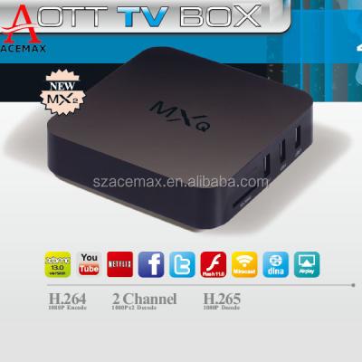 China Stoga Quad Core Smart TV BOX Mini PC Streaming Media Player With KD Flame 1GB 8GB Google Android MXQ for sale