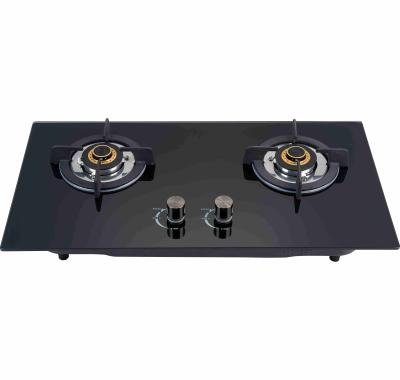 China High quality household fire blue flame good cooktop 2 burner gas stove for sale