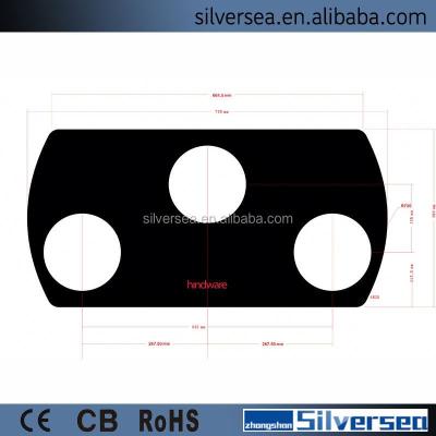 China Curved Glass Ceramic Gas Hob Cooker / Glass Hob Gas Table Hard Corner Glass for sale