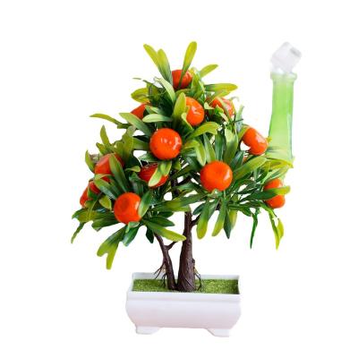 China Fashional Artificial Flowers Wholesale Cheap Indoor Faux Plastic Decorative Artificial Lemon Orange Large Face Real Touch Tree On Sale for sale