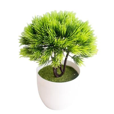 China Fashional Artificial Flowers Newly Design Simple Green Pine Cypress Simulation Pine Needle Branches Leaves Spruce Pine Indoor Outdoor Natural Decor for sale