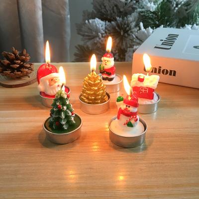 China 2022 Mini Cute Santa Claus Shape Christmas Decoration Candle For Christmas Decoration for sale