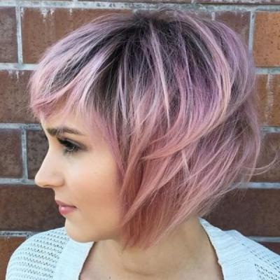 China Other Best Selling Bob Lace Wig Curly Colored Hair Front Wig Pink Blue Purple Ombre Bob Virgin Human Hair HD Lace Colored Hair Shorts for sale