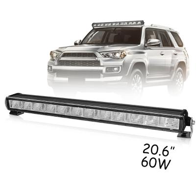 China Car Household Equipment Heavy Duty Ip67 20.6 60W 4X4 Inch Offroad Truck Led Light Bar Off Road Led Light Bar for sale