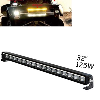 China Car Household Equipment Heavy Duty 32inch 100W Drl Led Bars12v Guide Height Power Atv Utv 4wd Straight Bar Light Straight Optic Led Light for sale