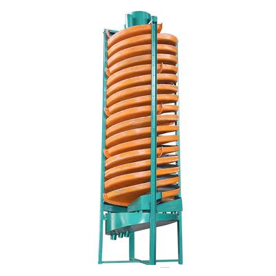 China energy & Mining Ore Gravity Separation Gold Filtering Spiral Chute Large Capacity Mineral Processing Fiberglass Spiral Chute for sale