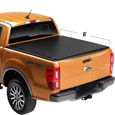 China Tailbox 2022 Low Profile Hard Environmental PVC Folding F250/F350 F450 Pickup Bedspread For Ford Truck Bedspread for sale