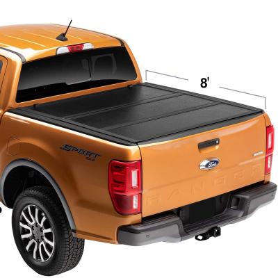 China Sturdy And Durable Tonneau Aluminum Alloy Bedspread Pickup Hard Design Ford Tailbox Quiet Triple Cover For Ford Truck Bedspread for sale