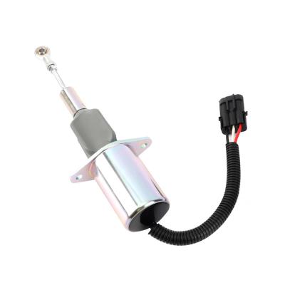 China Building material shops Amazon hot sale 12V/24V genuine diesel metal and plastic engine parts isolation valve fuel shut-off solenoid valve for sale