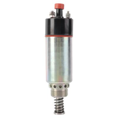 China Building Material Shops Factory Price Diesel Engine Parts Stop 12V/24V Copper Iron Solenoid Valve for sale