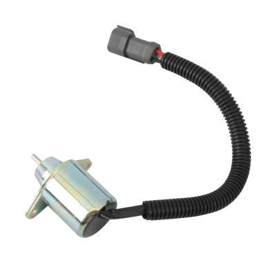 China Hot Selling Building Material Stores Diesel Engine 12V/24V Metal And Plastic Fuel Shut Off Solenoid for sale