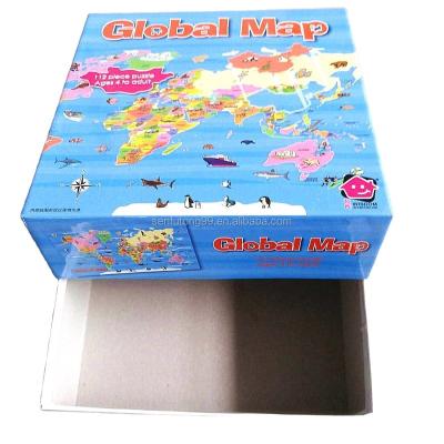 China Cartoon Toy Free Samples Custom DIY Jigsaw Puzzles Creative Thinking Structure Magnetic Multi Functional World Map Puzzle for sale