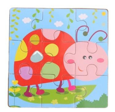 China Cartoon Toy Free Samples Large Custom Puzzle Wooden Puzzle Shapes Wooden Number Puzzle Matching Toys for sale