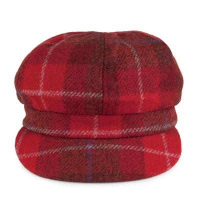 China Gabby Baker Boy Cap Woolen 8 Picture Tweed Panel Painter Cap Fashion Ladies Beret Hat for sale