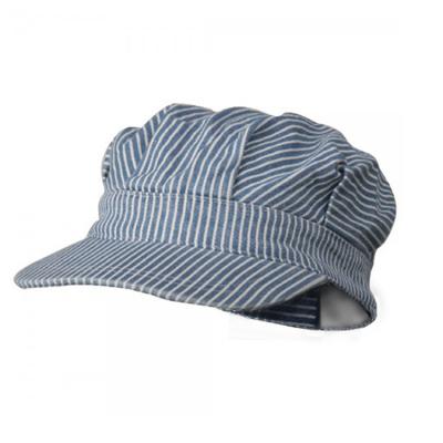 China Wholesale JOINT cotton denim light striped driver's hat men's and women's cadet beret beret adult painter hat for sale