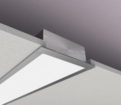 China Wide alloy 123mm LED aluminum LINEAR light /OFFICE recessed LINEAR LIGHT/rectangular recessed led ceiling lights for sale