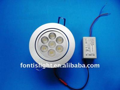 China Aluminum high power 7W LED downlight, 7x1W recessed down light, CE&ROHS for sale