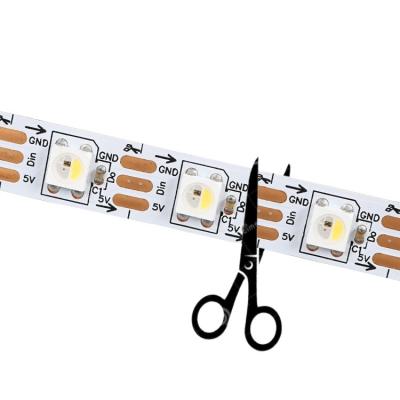 China Accessible theme park 5v rgbw ww led strip light outdoor waterproof rgbw ip65 3in1smd 5050 led strip for sale