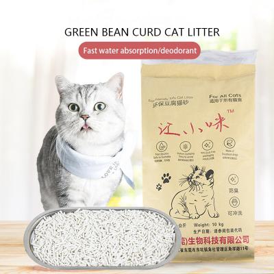 China Viable Peach/Green Flavor Gray Mixed Tofu Cat Sand Cat Cleaning Fresh Cat Litter with Carbon and Bentonite for sale