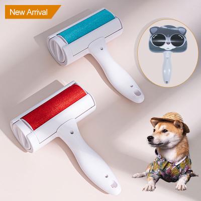 China Manual Reusable Fur Hair Remover Self-cleaning Floating Pet Roller Pet Hair Fiber Roller Brush for sale