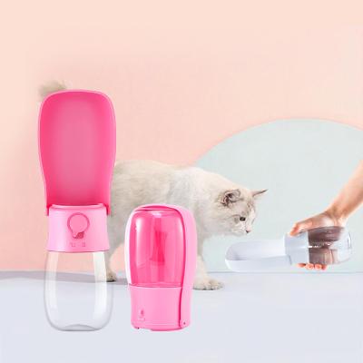 China 280Ml Non-automatic Portable Multifunctional Portable Pet Water Bottle Leak Proof Puppy Water Outdoor Walking Drinking Dispenser For Dog Cats for sale