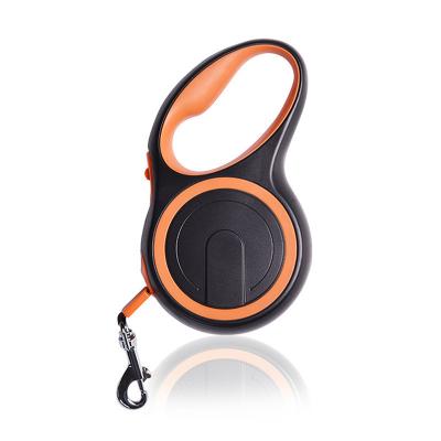 China New Style Custom Logo Adjustable Strong Nylon Tape Lights One Button Lock Heavy Duty Free Retractable Retractable Dog Leash for sale