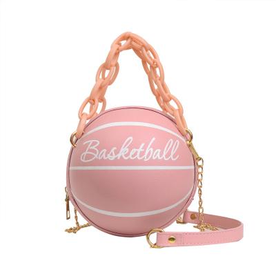 China Wholesale fashion basketball shaped handbags purse packing round if handbag basketball purse handbags for women for sale