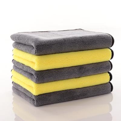 China Coral Fleece Wash Microfiber Cloth QUICK DRY Car Cleaning Microfiber Towel Car Drying Absorbent Towel for sale