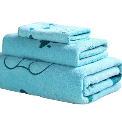 China Wholesale China Hotel Towels QUICK DRY Bath Set Luxury Hotel Microfiber 3 Piece Bath Towel Set for sale