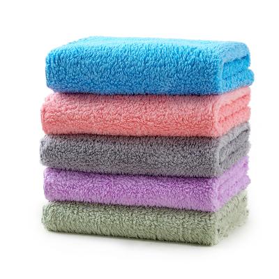 China Factory direct sales microfiber towel children QUICK DRY soft absorbent face towel baby hand towel for sale