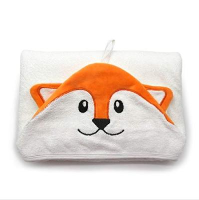 China Wholesale High Quality Cute Bamboo Cotton Baby Cartoon Bath Towel Newborn Hooded Poncho Safe For Kids Children for sale