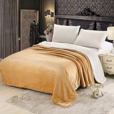 China High Quality Light Weight Anti-pilling Plush Microfiber Flannel Cozy Soft Fleece Blankets King Size Blanket For Bed for sale