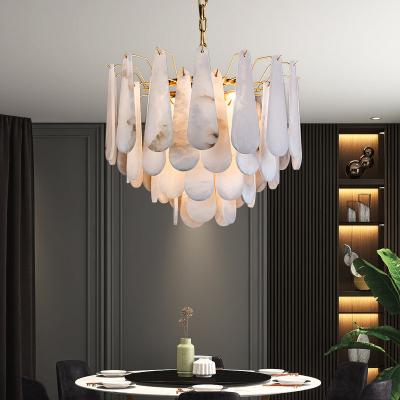 Cina Moderno Minimalista Alabastro lampadario Soggiorno lampadari luce lussuosa villa Sala da pranzo Camera da letto lampada decorativa in vendita