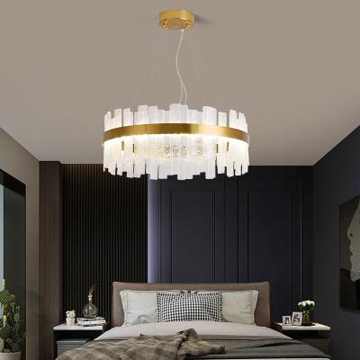 Cina ODM incrinato fatto a mano ISO9001 delle luci di Crystal Pendant Lighting Modern Chandelier e di vetro in vendita