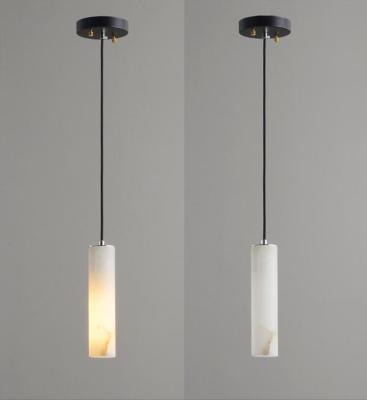 China Zeitgenössische Küchen-moderne dekorative Lampen-natürliche Marmoralabaster-Deckenleuchte AC265V zu verkaufen