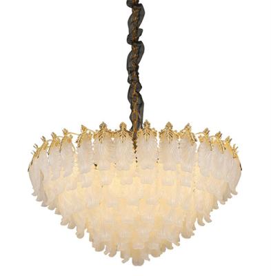 China Villa Hotel Gold Crystal Chandelier Pendant Light L52*H33cm AC85V To 265V for sale