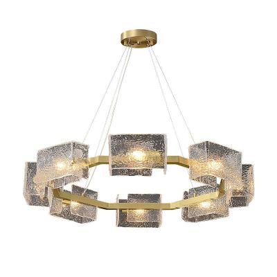 China H65 van de het Waterrimpeling van Messings het Eigentijdse Moderne Decoratieve Lampen Glas Lichte Tricolor Te koop