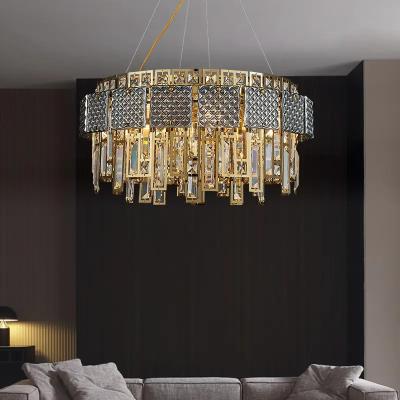 China Anti Corrosion Smoked Glass Modern Crystal Chandelier AC110V- 240V for sale