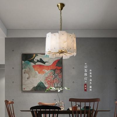 Chine Lumières à pendentif haut de gamme ODM Marbre blanc Lumière à pendentif moderne 3000K 4000K à vendre