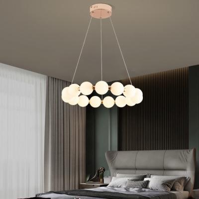 Cina modanatura moderno di 4500K Ring Chandelier Magic Bean Chandelier Roto in vendita