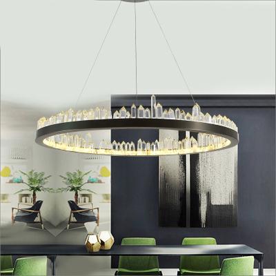 China Metal Crystal Polished Pendant Chandelier Lights 110V / 220V for sale