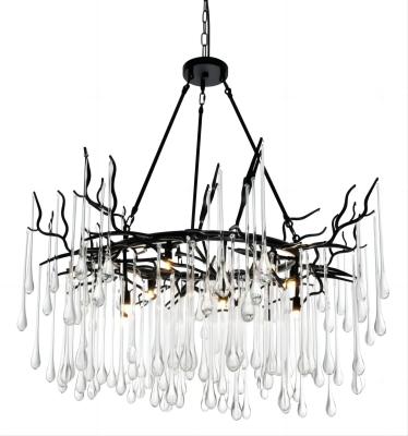 Chine lustre moderne de 3000K 4000K 6500K Crystal Chandelier Clear Glass Drop à vendre