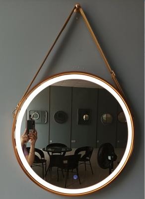 Chine Miroir de coiffeuse accrochant de noir en aluminium de cadre avec les lumières 24W à vendre