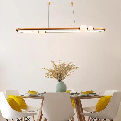 China Nordic Simple Gold Paint Scrub Ring Chandelier Modern Pendant Light ODM AC110V for sale