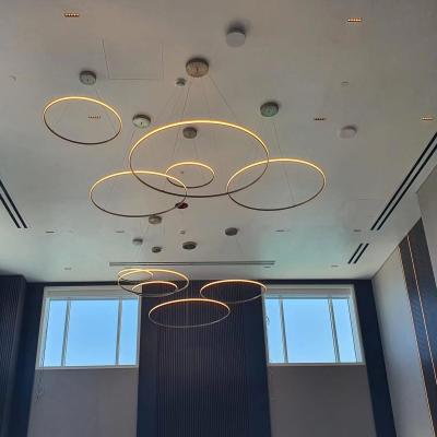 China Custom Round LED Pendant Light For Large Public Place Decoration for sale