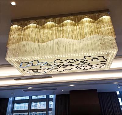 Chine LED style chinois Xiangyun Design personnalisé Cristal haut plafond lustres à vendre