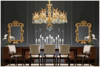 Cina Stile europeo Antico Baccarat Francese Cristallo candelabro Creativo Club High End Cristallo Lampada in vendita