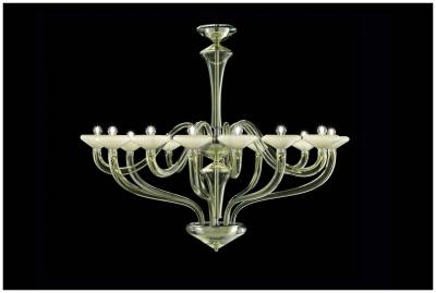 China 3000-6000K Custom Chandeliers With Clear Glass Shades Various Sizes Available for sale