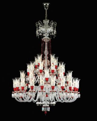 China Clear Or Colourful Custom Creative Glass Chandeliers Contemporary Chandeliers For High Ceilings for sale